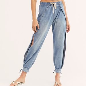 OneTeaspoon x FP Split Seam Denim Jogger XS NWOT